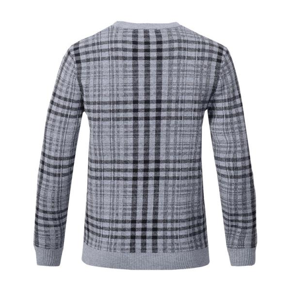 Breathable Mens Knit Pullover Sweater Round Neck For Autumn / Winter