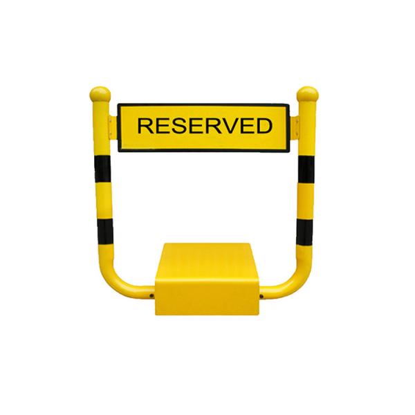 Plastic Coating H Shape Parking Barrier Lock with 5 TONS Weight Resistance and DC 12V 7AH Battery