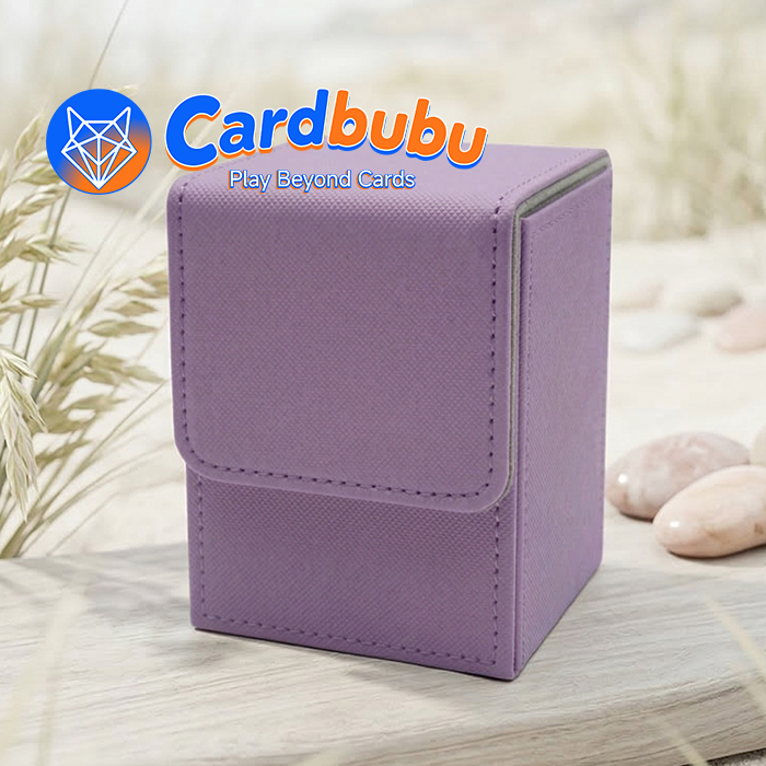 PU Leather Yugioh Boxes Trading Cards Stylish Magnetic Closure Pokemon Card Box Holder