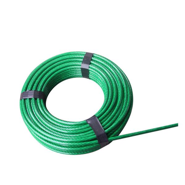 2 mm-10 mm de fil d'étrier en acier fil de câble revêtu en PVC pour les tentes AISI