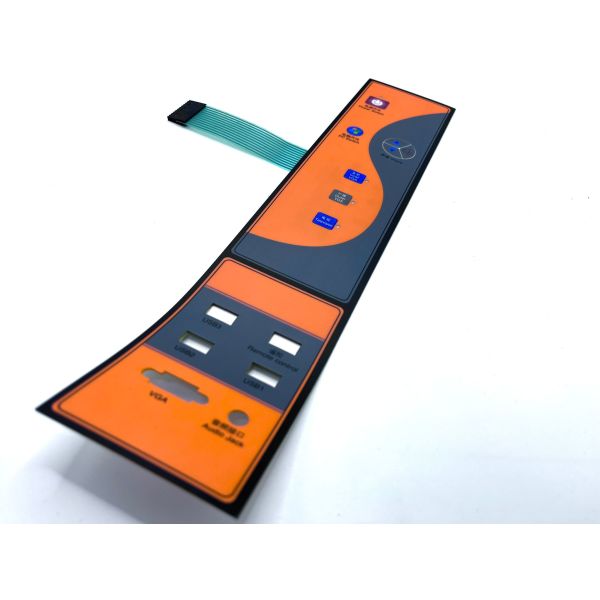 3M Rear Adhesive Tactile Membrane Keyboard With Gradient Printing