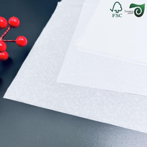 FSC 17gsm 40gsm White Translucent Paper For Wrapping Oil Resistant Air Permeable