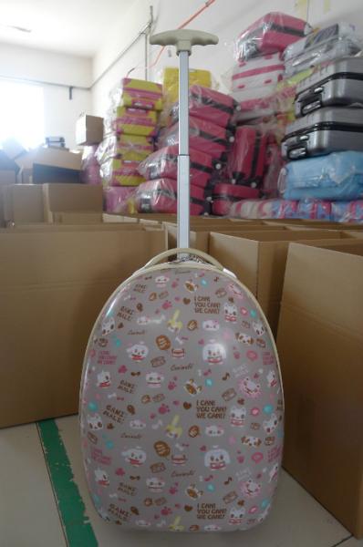 egg shaped kids trolley luggage bag suitcases in baigou baoding hebei China Factor