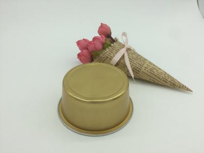 Disposable Aluminum Foil Cups Gold Foil Cupcake Liners Dessert Cup With Lid