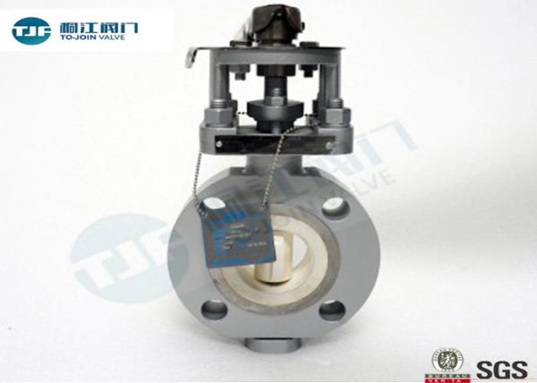 Ceramic Seat Wafer Type Butterfly Valve Cavitation Resistant With Manual Lever