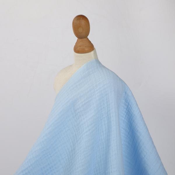 High Quality Wholesale Factory Woven Fabric Solid Color Crinkle Fabric Pure Cotton for Girls Women's Clothing Dress Shirt