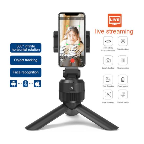Auto Selfie Face Tracking selfie stick holder 360 Rotation Portable smart phone mount holder