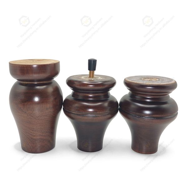 Solid Wood Gourd Cabinet Feet Sofa Support Foot Pads Furniture Feet Wooden Legs Bed Legs