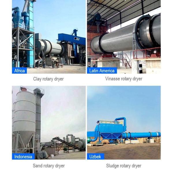 Energy Saving 8 Tph Sand Gypsum Cement Rotary Dryer