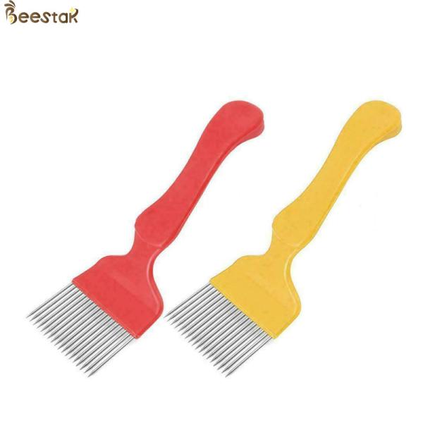 Beekeeping Tool Red Uncapping Fork Stainless Steel Needles for honey uncapping