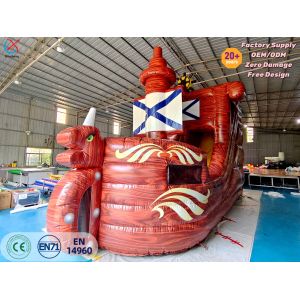 Pirate Ship Inflatable Bounce House Kids Themed Bouncy Castle for Parties & Events