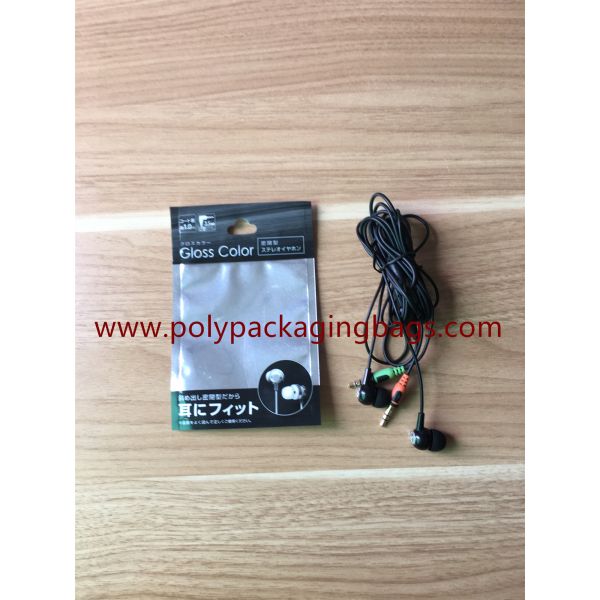 Hanger Hole Foil Ziplock Bags Packaging Bluetooth Headset Electronic Products