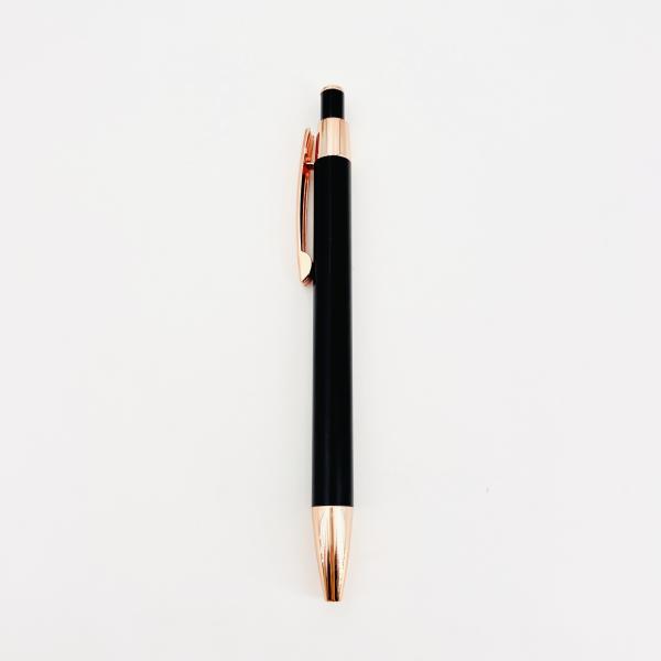 Clásico diseño de pluma de bolas de metal tipo de prensa de pluma de aluminio personalizado logotipo