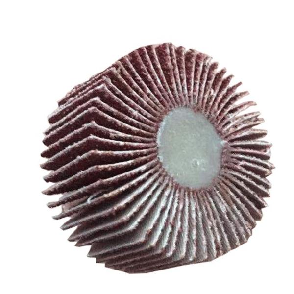 Shank Mounted Flap Wheels 120 Grit Aluminum Oxide Abrasive for Grinding and Polishing