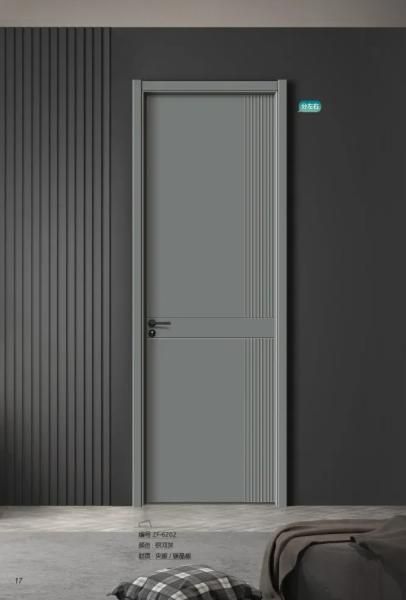 Luxury Interior Modern Solid Wood Door Multicolor Minimalista Porta de Madeira Personalizada