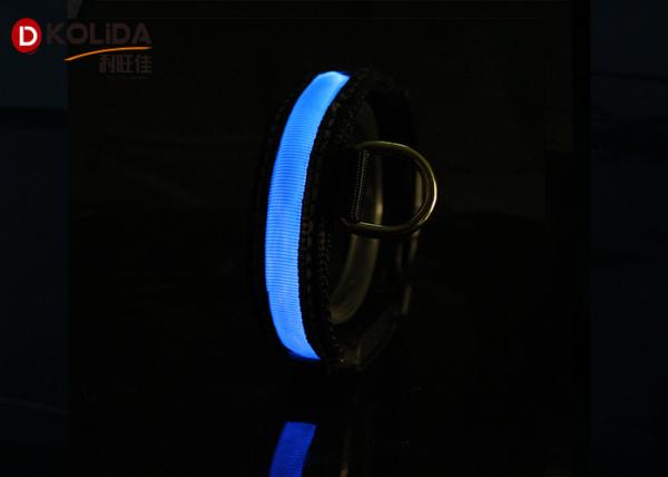 LED Glow In The Dark Night Safety LED Dog Collar Leash Adjustable 3 Flash Modes