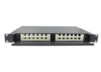 Tipo portuario soporte del cajón del panel de remiendo de fibra del estante de la red 1U 24 de estante terminal