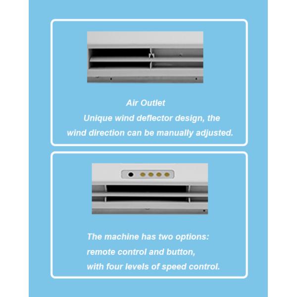 Copper Motor Centrifugal Flow Door Air Barrier For Office