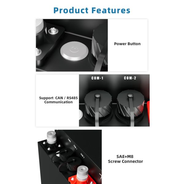 H8 DIN Case 12V260Ah Lithium Iron Phosphate Battery Underseat Engineered For RV Motorhome Camper