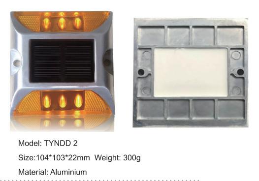 Solar Panel Aluminium Road Stud Light Cat Eye Reflective Road Pavement 103MM