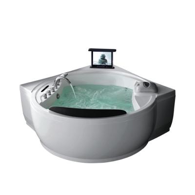 Cuba de Jacuzzi de canto de duas pessoas das banheiras da massagem da bolha de ar com tevê 1810x890