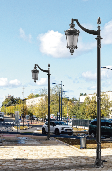 IP66 Die-casting Aluminum 40W-100W Classical Outdoor Light AC90-305V Optical Lens Crown Lights For Main Streets And Residential Areas