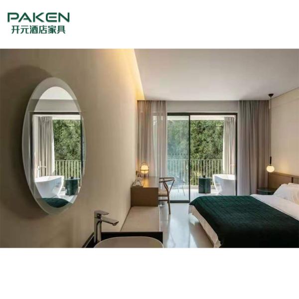 Благородная естественная деревянная мебель комнаты прожития гостиницы облицовки