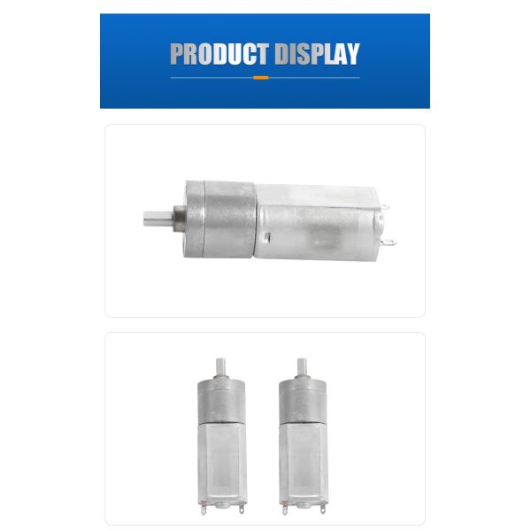 DC 12V 2-200rpm Robot Electric Motor High Torque Micro DC Spur Gear Motor