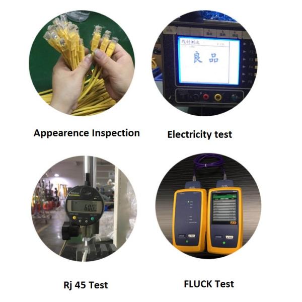 logotipo feito sob encomenda do conector de LAN Cable RJ45 da rede 30awg
