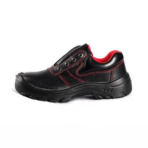 Shengjie Red Lace Up Rebocado Couro de Vaca Punção Resistente ao Deslizamento PU