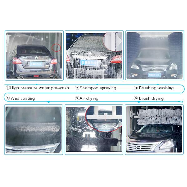 Полноавтоматическая туннельная машина для стирки автомобилей с потреблением воды 150 л/автомобиль