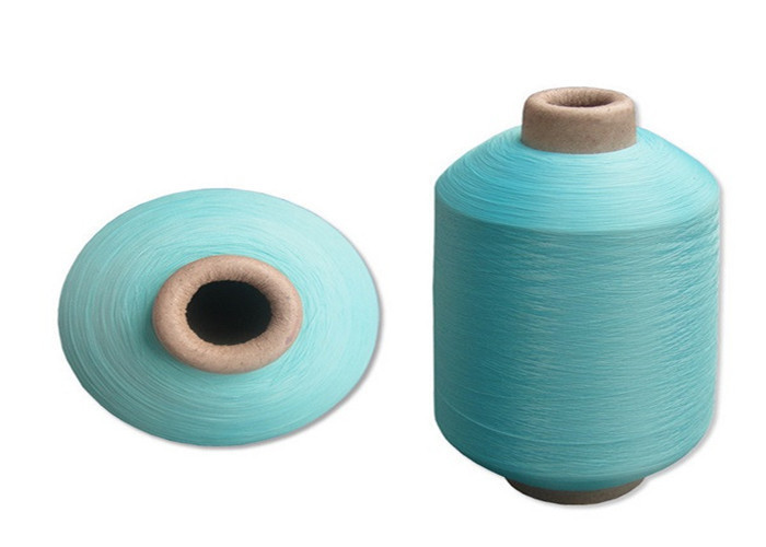 Dope Dyed Colors 300D polyester filament yarn For Blanket Base , Customized color