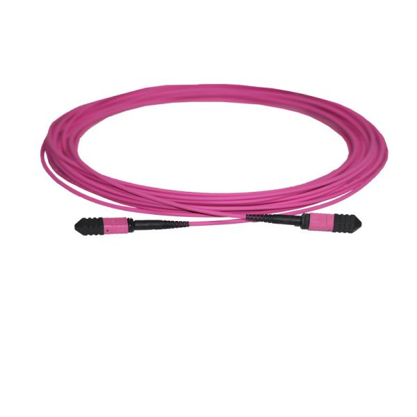OM3 MPO Harness Cable For 40G 100G Network Applications