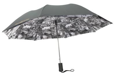 Heat sublimation imprinting umbrellas of double plies canopy