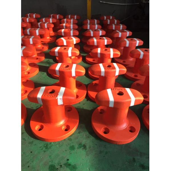 SWL 150KN Cast Steel Ship Bollards Marine Tee Head Bollards