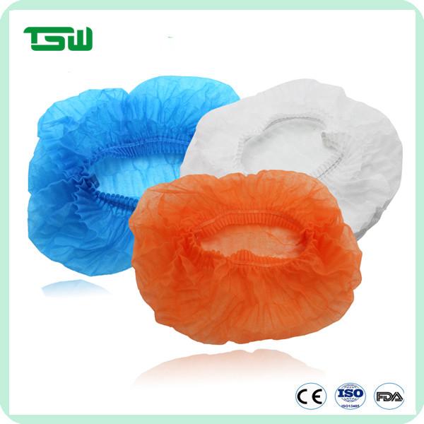 18 19 21 inch Disposable Protective Strip Caps / Bouffant Caps