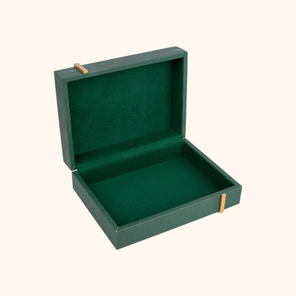 2 Pieces Leather Box High Grade Magnetic Flip MDF Wooden Box Flip Top Packaging Gift Boxes With SABER Certificate