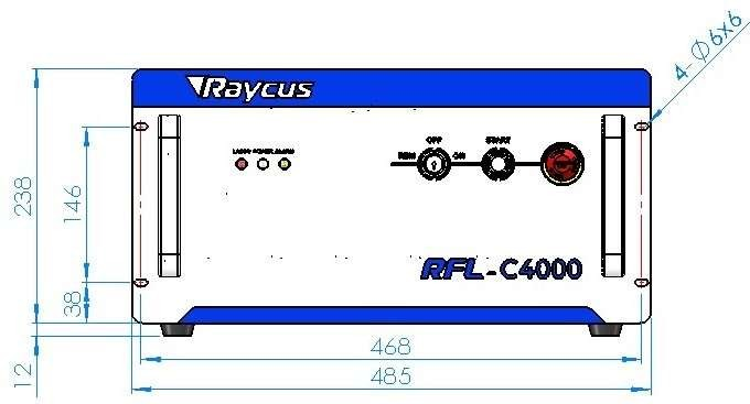 источник лазера волокна raycus 4000w