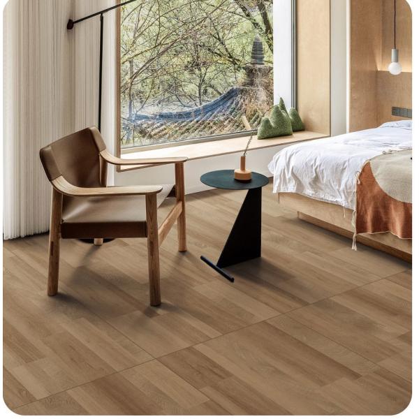 Wood Look Porcelain Tile 600x1200mm Brown Waterproof Anti-Slip