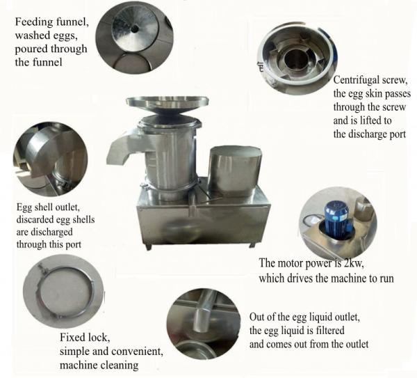 Factory Price Good Quality Beating Breaking Egg White And Yolk Separating Machine Small Capacity