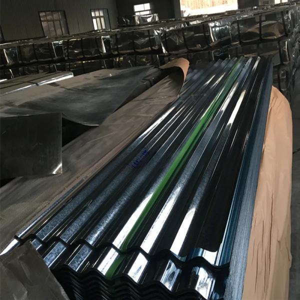 6-12m Black Colour Coated Metal Roofing Sheets Galvanized Corrugate Steel Sheet Tiles