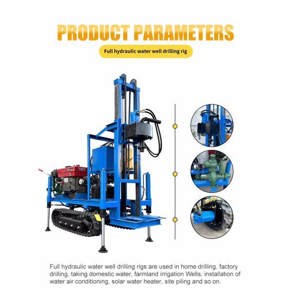 22HP Diesel Engine Well Drilling Rig Tractor Mounted Water Drilling Machine