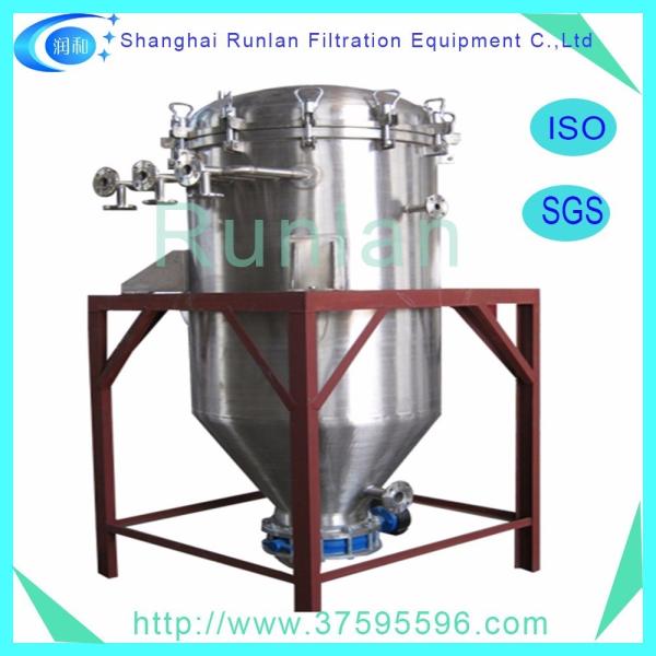 Indústria Máquina de filtragem de velas de aço inoxidável para tratamento de água Capacidade 500L-2000L