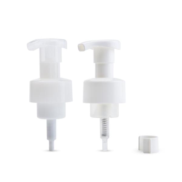 40mm/410 40mm 42mm Foaming Soap Pump Dispenser With Clip White Transparent