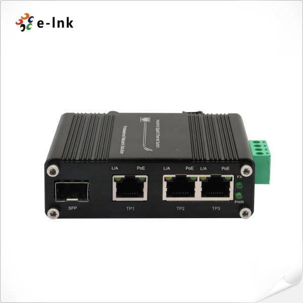 Solar-Powered Industrial PoE Switch with Wide Temp and Voltage Booster DIN Rail