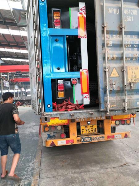 150t Heavy Mechanical Suspension Flatbed Semi Trailer for 20FT 40FT Container Transport
