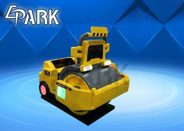 Amusement 3D Tractor Video Game Kiddy Ride Machine  With Colored Lights