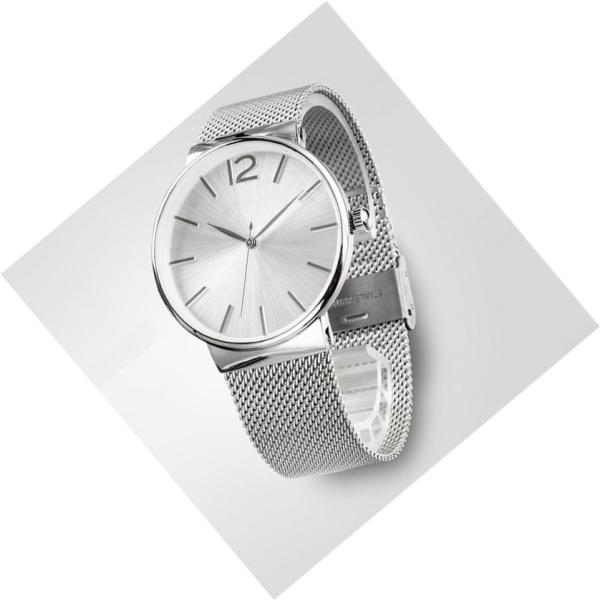 OEM ODM Men Stainless Steel Watches With Ultra - Thin Mesh Band Watch Case