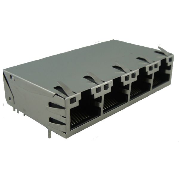 Shielded Modular Jack Amphenol RJMG2V1SLN12W5R Supporting 1x2 to 1x8 Port Configurations for Industrial