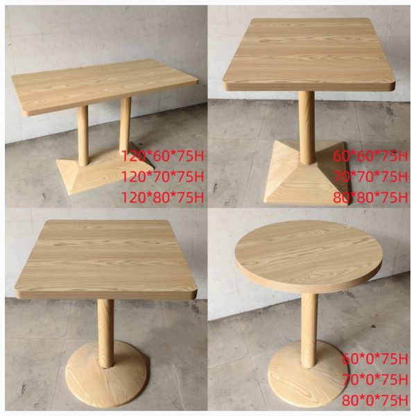 Minimalist 60cm Round Table for 2 Seater Restaurant Cafe Furniture Classic Style